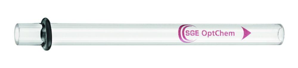 Trajan Scientific SGE OptChem™ Straight Inlet Liner with Pre-fitted O-ring, 4 mm ID, 78.5 mm Length, Pack of 5