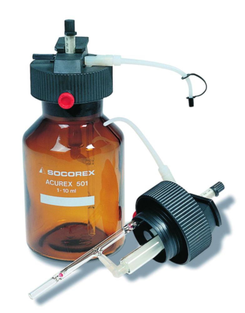 SOCOREX ACUREX Compact 501 Dispenser 1–30 mL with 2000 mL Amber Bottle
