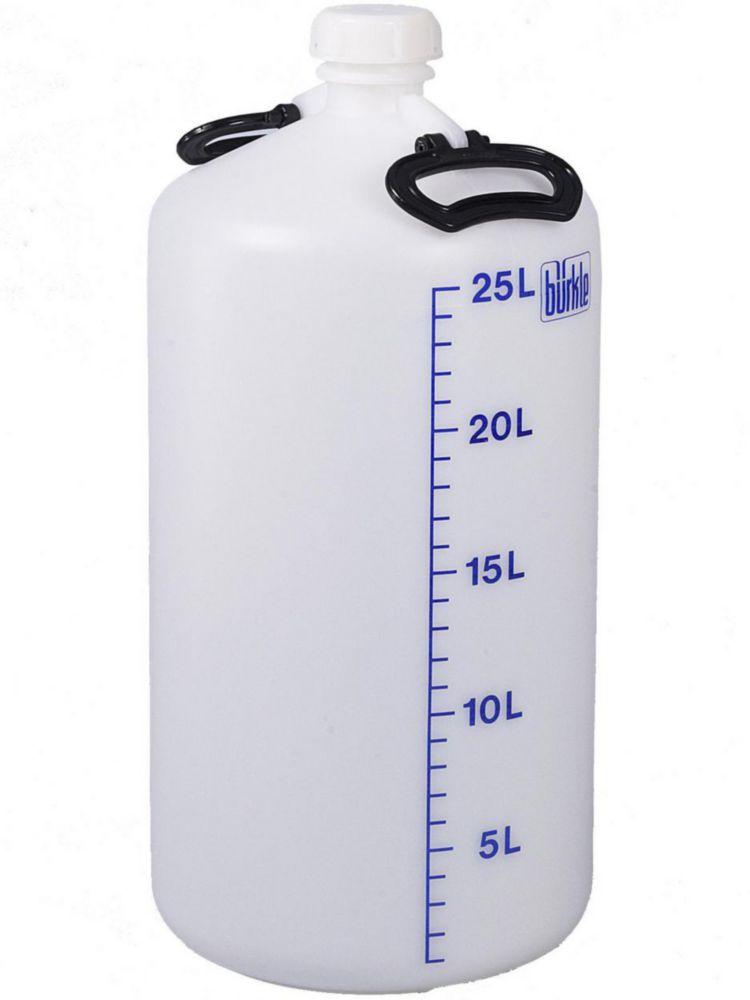 Bürkle Storage Bottle 25 Liters HDPE, Without Threaded Ends