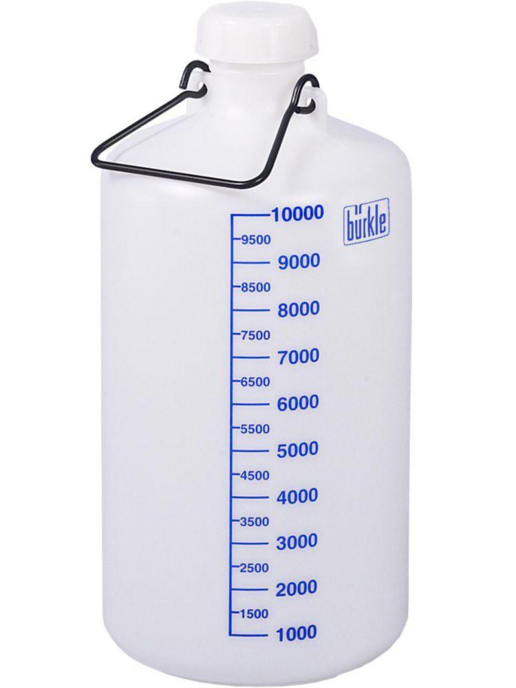 Bürkle Storage Bottle 10 Liters HDPE, Without Threaded Ends