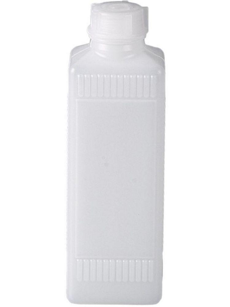 Bürkle Narrow Neck Aquare Bottle 250ml, HDPE, Rectangle Ground Plot w. Lid