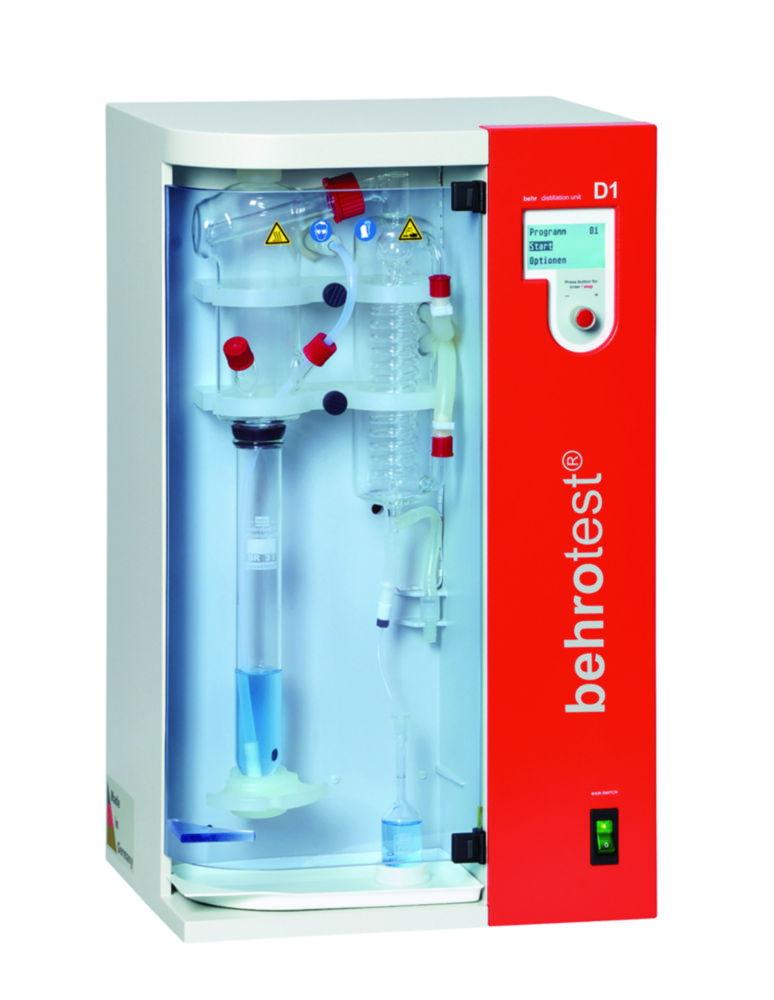 Behr Steam Destillation Unit D 2 for Appointment of Organic Acids, with Erlenmeyer Flask 500 ml, including Software