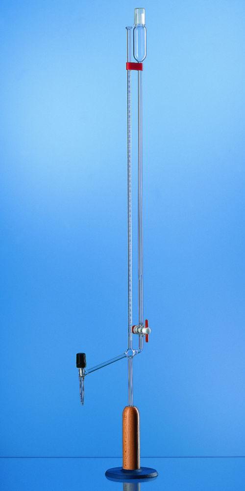 Microburette, BLAUBRAND® Class AS, DE-M, 2:0.01 ml, Boro 3.3 safety valve cock blue Schellbach stripe pack of 2