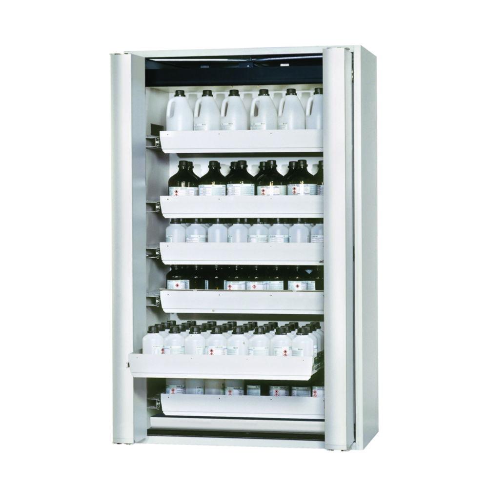 Asecos Safety Cabinet S-PHOENIX Vol.2-90 FDAC 1196 x 616 x 1968 mm (WxDxH), Folding Doors Grey RAL 7035, including 6 Pull-Out Drawers