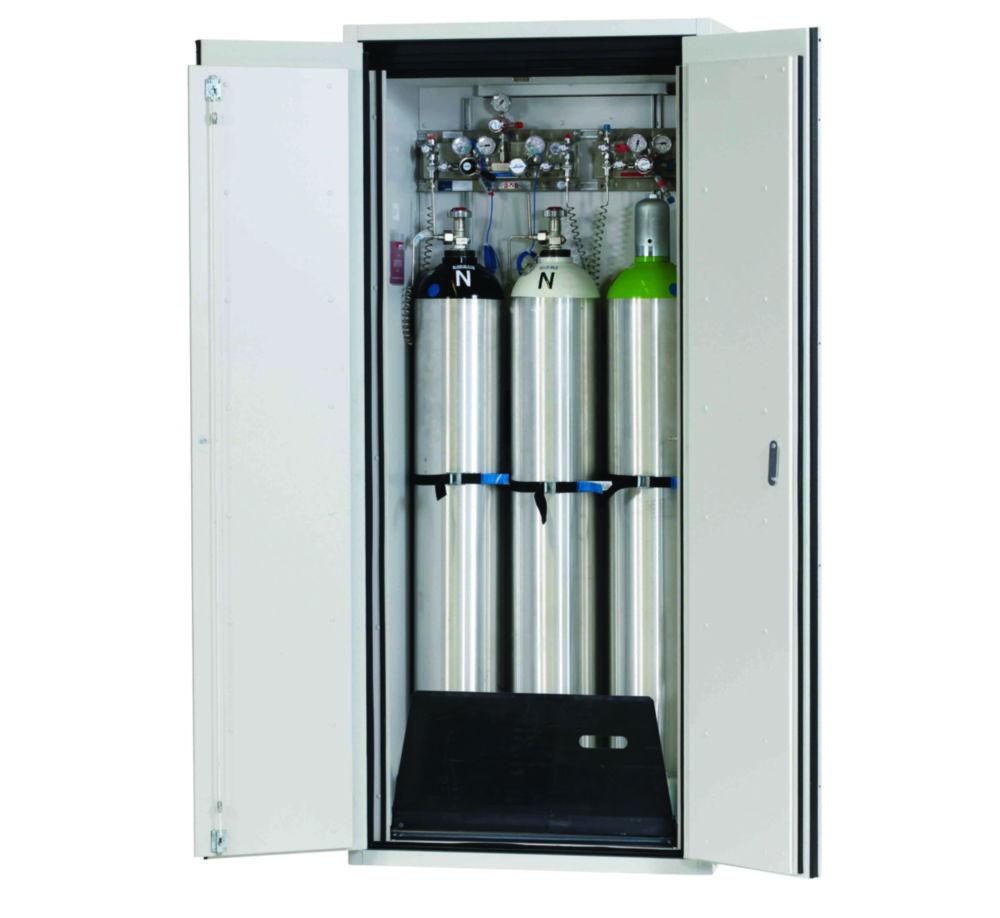 Asecos Gas Bottle Cabinet G90 Light Grey, Width 900 mm, with Interior