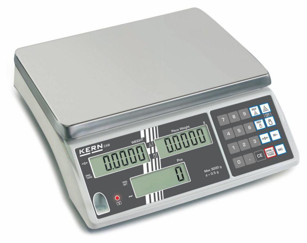 Kern Counting Balance CXB 3K1NM, Weighing Range Max 3 kg, Weighing Plate 300 x 225 mm