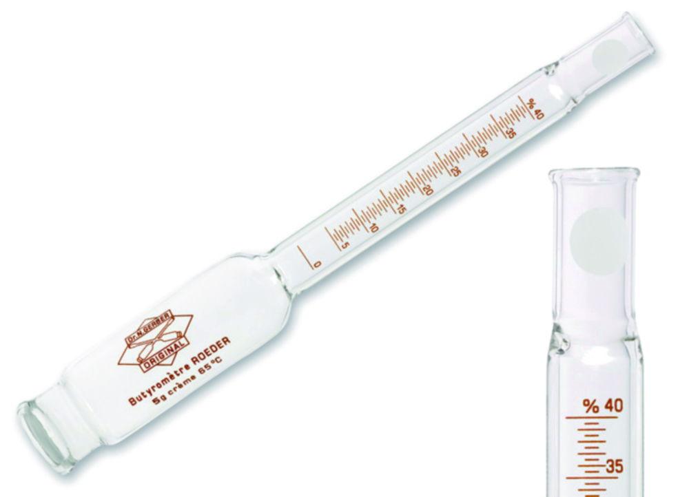 Cream butyrometer "Roeder" 0-35-65%:0,5