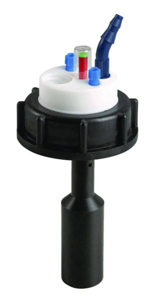 SCAT SafetyWasteCap S65 with Mechanical Level Control, 3x3.2mm OD, 1x6.4mm ID (Leak)

