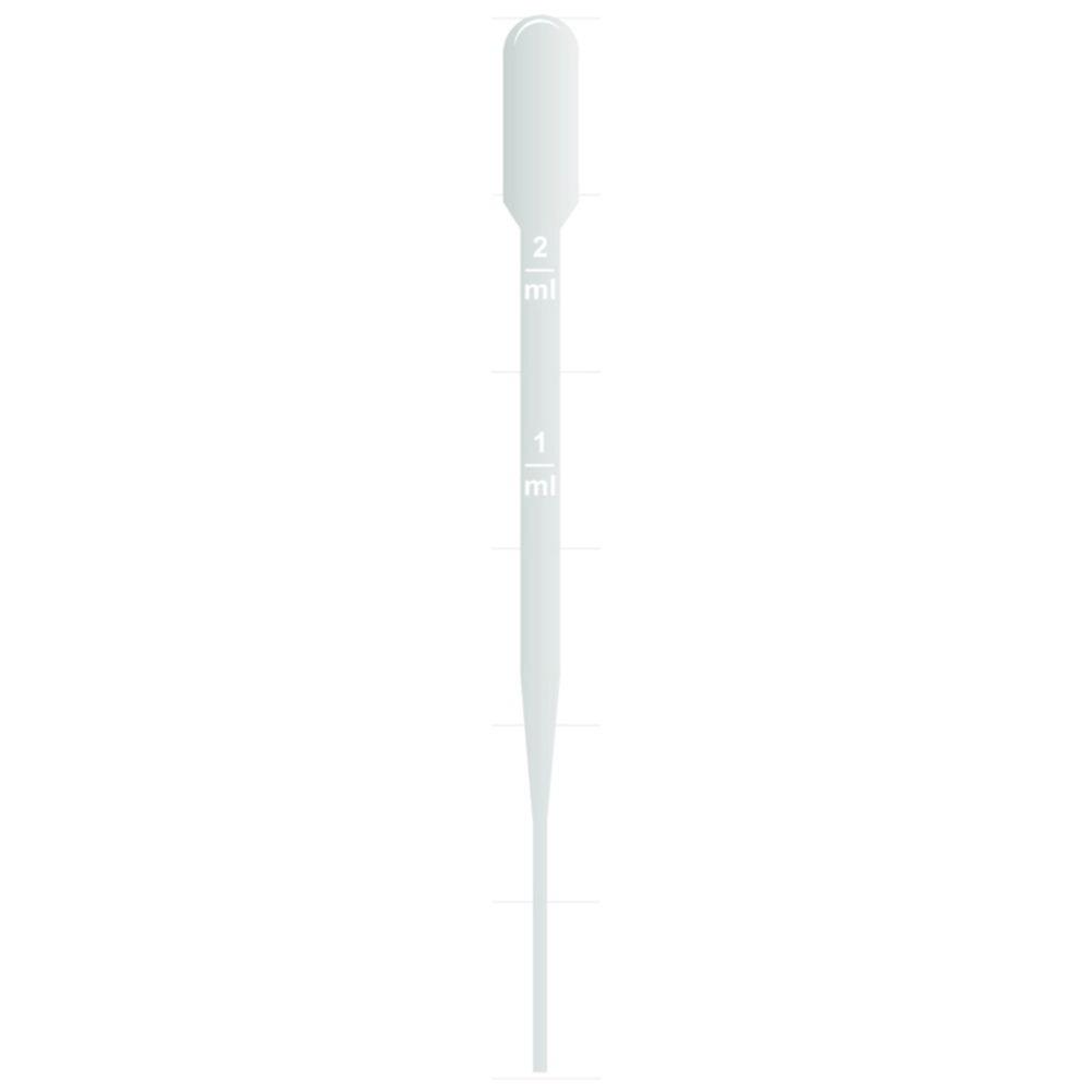 Thermo Samco Transfer Pipets 4.8 mL Sterile Graduated 2 mL Blood Bank Pipet PET No Label, Bags of 20 pcs, Pack of 500