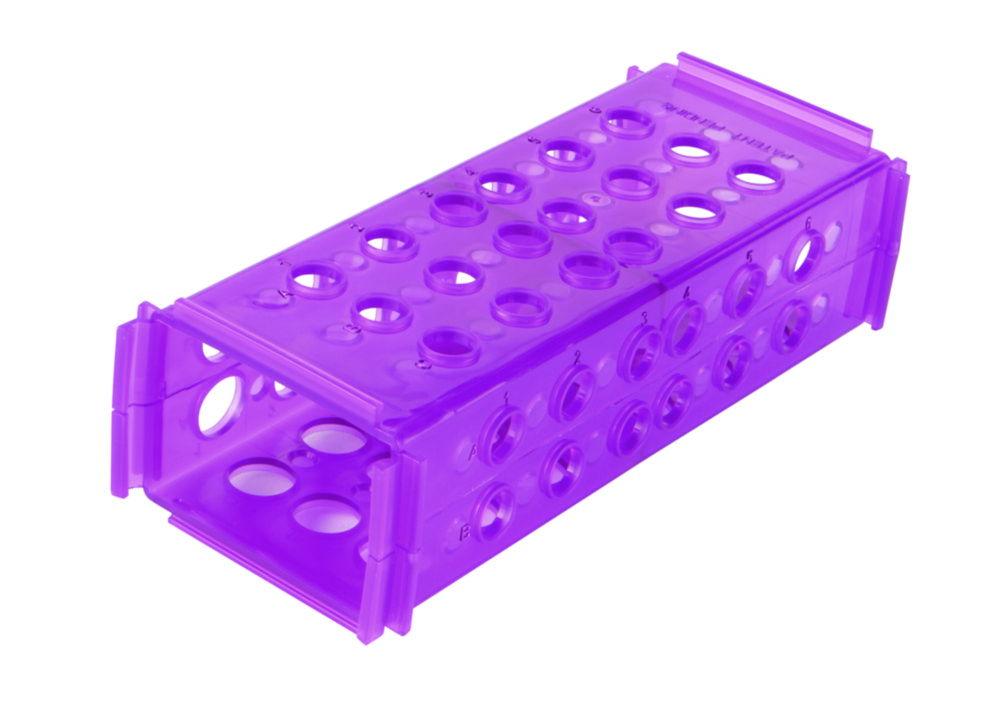 Heathrow Scientific 4-Way Rack, Purple, Clinical, Pack of 5