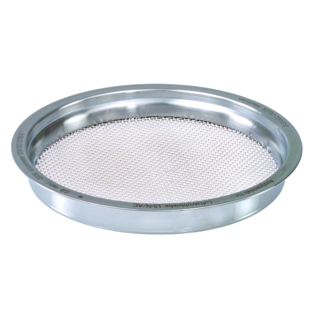 NEXOPART Air Draft Sieve, 203 x 28 mm, 150 µm Mesh Width, With Stainless Steel Frame, Including Certificate 2.1 According To DIN EN 10 204